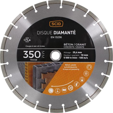 Disque polyvalent milieu de gamme 350 25,4