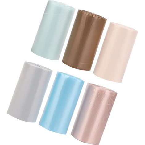 180 mini sacs poubelle épais jetables pour poubelle de bureau et poubelle de voiture (1/5)