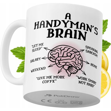Lustige Kaffeetasse mit witzigem Textdesign – ideal für Heimwerker, Geburtstage, Namenstage und Feiertage. Hochwertige Tasse für besondere Anlässe, ob zu Hause, im Büro oder bei der Arbeit. Farbe: Wei
