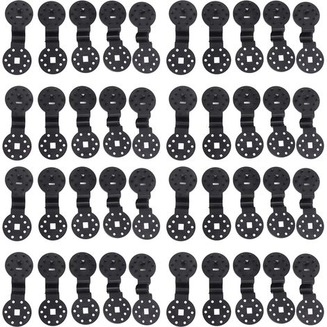 40 Pièces Pinces à Filet d'Ombre Fixation Solide pour Serre et Jardin - Attaches Plastique (1/5)