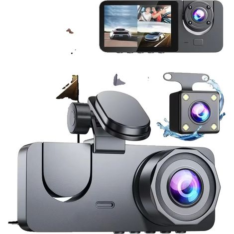 Dashcam, Full HD 1080p, monitoraggio in tempo reale, S1-JILUYI-BK (1/2)