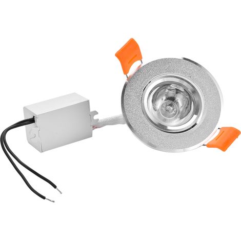 Plafonnier encastré RGB à changement de couleur 3W LED avec télécommande (1/5)