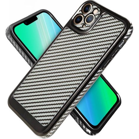 iPhone 11 Pro Carbon Slim Schutzhülle, Schwarz (1/4)