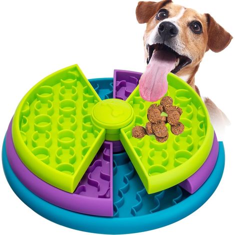 Cuenco anti-comida, cuenco de alimentación de 3 niveles con función anti-comida, adecuado para perros pequeños/medianos/grandes: reduce la ansiedad y mejora la digestión. (1/5)