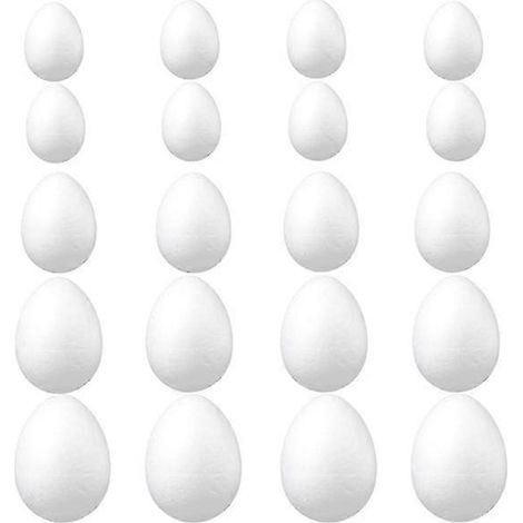 20 œufs de Pâques amusants à décorer soi-même, œufs de Pâques factices peints à la main (1/3)