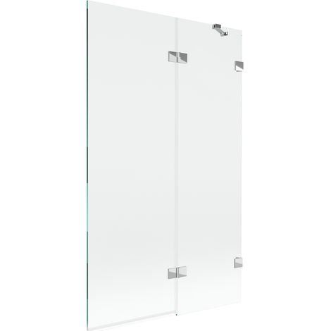 Mexen Lunar paroi de baignoire à 2 volets droite 110 x 150 cm, transparent, chrome - 897-110-100-01-00-P (1/5)