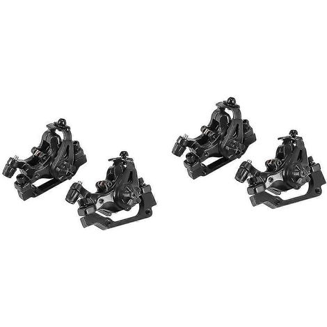 2 étriers de freins à disque avant et arrière pour VTT XC, freins à disque mécaniques à double piston de type clip rapide. (1/5)