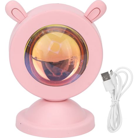 Lampe projecteur coucher de soleil mignon, veilleuse décorative chambre, projecteur pour selfie fête, cadeau original. (1/5)
