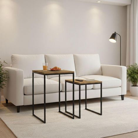 Set mit 2 couchtischen in holzoptik 88