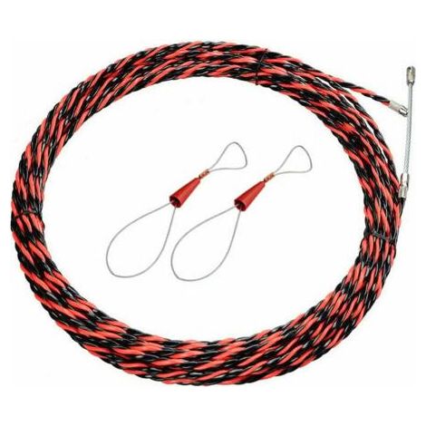 Aiguille Électricien de 50M - Tire-Fil Électrique de 5mm de Diamètre - Aiguille de Tirage Rétractable pour Câbles et Rallonges Électriques..dyk. (1/4)