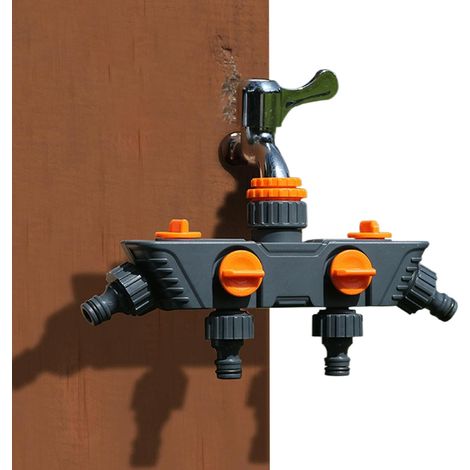 4 Wege Schlauchanschlüsse robuster Verteiler für Bewässerung
