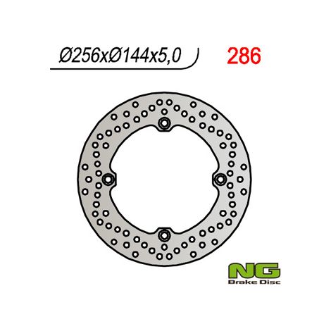 Disco de freno trasero Honda XRV 750 XL 1000V CBR 1100XX 256x144x5mm 4x10,5mm
