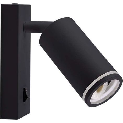 V-TAC Portafaretto LED da Muro GU10 Orientabile con interruttore e Portalampada Colore Nero (1/5)