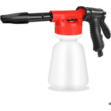 Pistolet à mousse pour voiture, pistolet à mousse réglable de 1000 ml, grande capacité, canon à mousse 2 en 1, peut être utilisé (1/5)