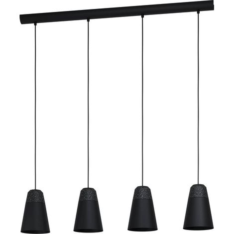 Lampe suspendue Canterras Noir Gris, Blanc L: 97.5 B: 15 H: 110cm Dimmable (1/4)