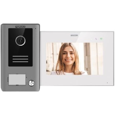 Système de visiophone fermax blanc écran tactile 7 pouces