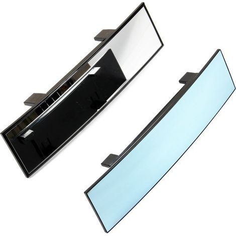 Rétroviseur de recul grand angle incurvé ultra-large, anti-éblouissement et anti-reflets. (1/4)