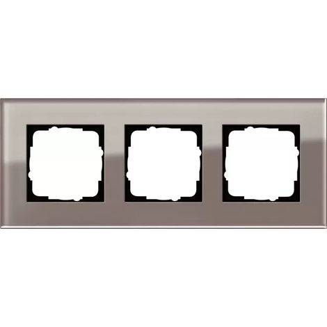 Gira Abdeckrahmen 3fach Esprit Glas Umbra 0213122 (1/2)