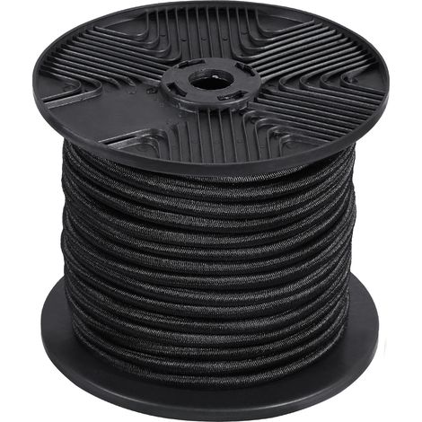 Mophorn 1/4 in Bungee Cord, Heavy-Duty Bungee Straps Black, Elastic Rope 120 ft/36 m for Camping, Cargo, Tarps, Kayak Deck and Crafting (1/5)