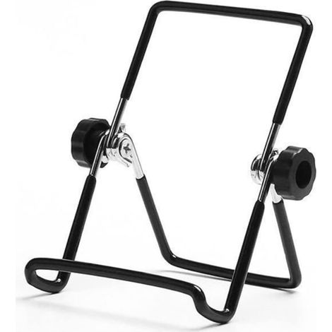 Support pour Tablette Ajustable et Pliable, Support Anti-Dérapant pour iPad, Samsung, Kindle Fire 7-11", Cadre Photo et Présentation (Noir Grand) (1/4)