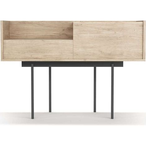 Recibidor modelo 673 acabado roble, 84cm(alto) 122cm(ancho) 42cm(prof.) (1/4)