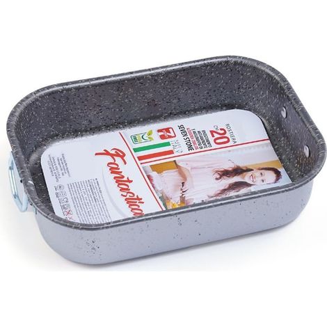 Panque De Cuisson Rectangulaire Avec Poignées 20 Cm Revêtement Antiadhésif Résistant Aux Rayures 056181 (1/2)