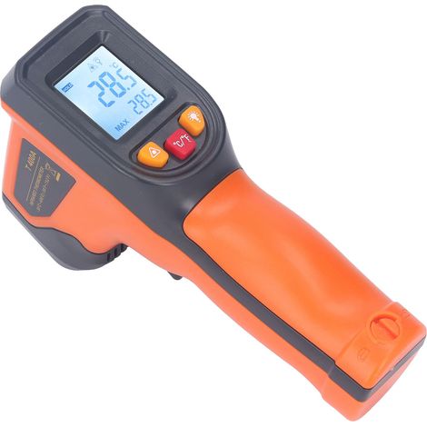 Thermomètre infrarouge portable à affichage numérique pour applications industrielles -50 à 400 degrés (1/5)