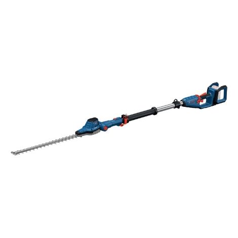 Bosch Professional 18V System sierra de bastón telescópico GHE 18V-50 TP (bastón telescópico de 2,5 m, 3400 carreras por minuto, apertura de dientes de 23,5 mm, correa de hombro incl., sin batería)