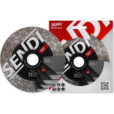 Disco Sendi Perfect Edge 125 mm x 22,23 mm M per il taglio e la smussatura di piastrelle. (1/5)