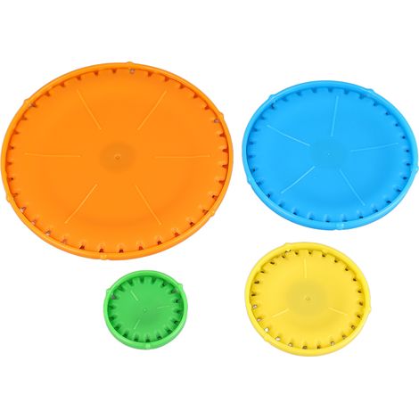 Set mit 4 runden Stoffblumen-Schablonen, 4 Größen, schnelle und einfache Blumenplatten (1/5)