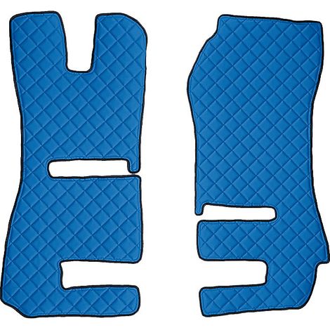 Coppia tappeti in Skeentex - Blu - compatibile per Scania R Serie 6 - Streamline (09/1312/17) sedili Recaro, sedile pass. pieghevole