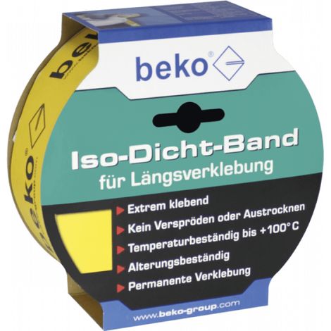 Iso-Dicht-Band 60mm x 40m für Längsverklebung beko gelb 235 310 1 (1/4)