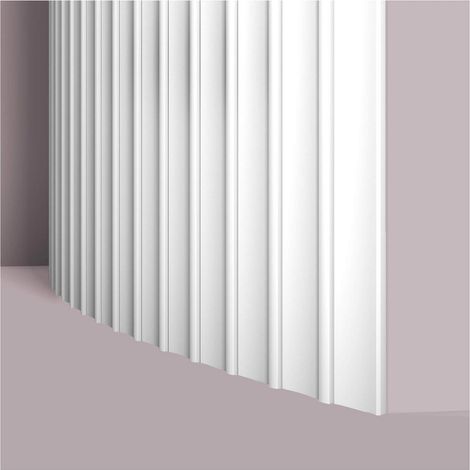 3d wall panel NMC DORIQUE FLEX ARSTYL Noel Marquet Wall paneling Acoustic panel Flexible moulding Panel moulding Stucco moulding Decorative moulding contemporary design white 2 m (1/5)