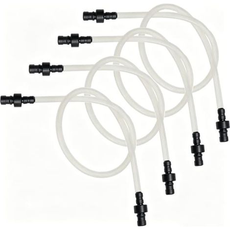 Kit de tuyaux à lait de rechange compatible avec les machines à expresso Jura - tuyaux à lait en silicone et raccords de rechange, transparents, résistants à la chaleur, 38 cm x 1 cm (1/5)