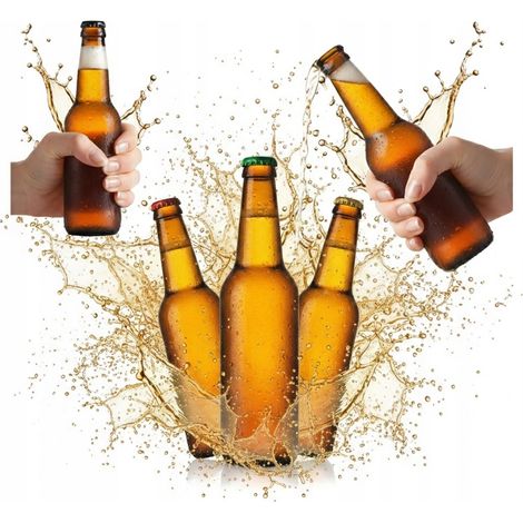 50 botellas de vidrio de cuello largo de 330 ml para cerveza, sidra o 0,33 l.