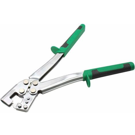 Crimping pliers, Crimping pliers with textured, non-slip PPR handles, robust steel dry-fitting pliers, suitable for plasterboard and sheet metal in general (1/5)