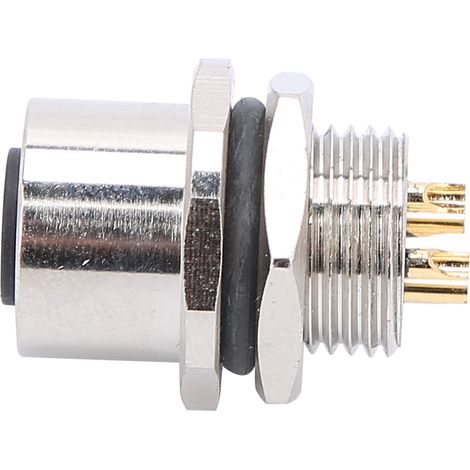Connecteur M12 Étanche à Visser pour Panneau Avant, Prise Électrique pour Circuit (1/5)