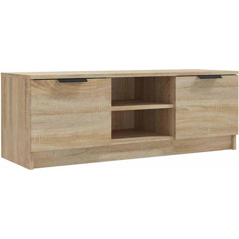 Maison Exclusive - TV-Schrank Sonoma-Eiche 102x35x36,5 cm Holzwer (1/5)