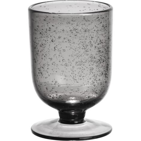 Table Passion - Verre à pied Gordes Bullé 25 cl gris (lot de 6) (1/2)