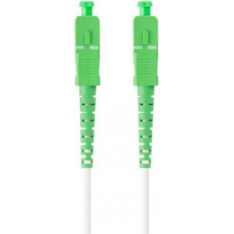 Câble Fibre Optique - Monomode G657A2 - SC APC Mâle-Mâle - 25 m - Blanc