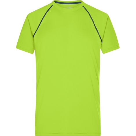 James & Nicholson Funktions-Shirt Herren JN496 Gr. L bright-yellow/bright-blue (1/4)