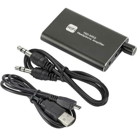 HiFi Rechargeable Headphone Amplifier Portable AMP 3.5mm AUX Audio Cable Audio Two-Stage Gain Switch (1/5)
