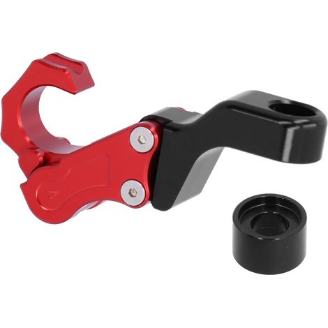 Crochet casque moto en alliage d'aluminium CNC, support pour sac et fixation sur rétroviseur, compatible Yamaha XMAX 250/300/400, rouge (1/5)