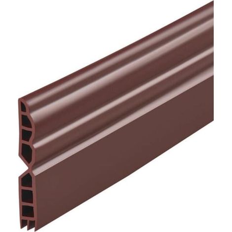Bande d'étanchéité autocollante pour bas de porte, boudin de porte, bande d'étanchéité étanche contre en bas de porte Protection(marron) (1/4)