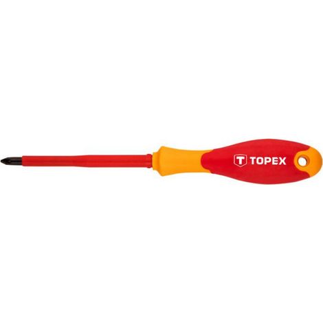 Tournevis Cruciforme - PZ1 - Lame 80 mm - Isolé 1000 V - Pour Travaux Électriques