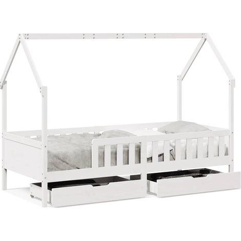 Maison Exclusive - Kinderbett mit Schubladen 90x200 cm Massivholz