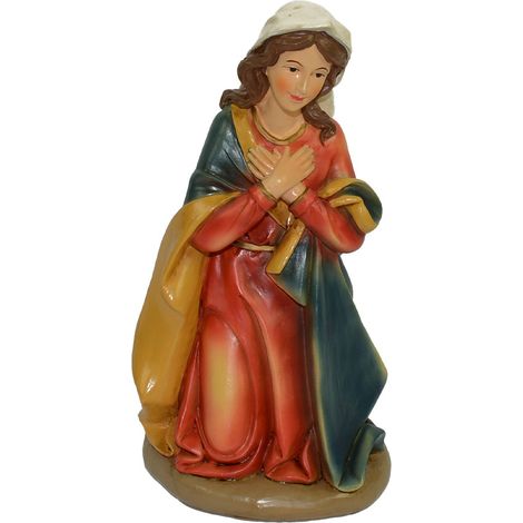 Statua "Madonna Vergine Maria" per presepe decorazione natività natalizia -20 cm