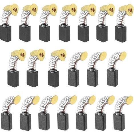 20 Stück Kohlebürsten als Motorersatz, universelles Kohlebürstenzubehör für Elektrowerkzeuge wie elektrische Kreissägen und Unkrautstecher, 5 x 8 x 12,5 mm