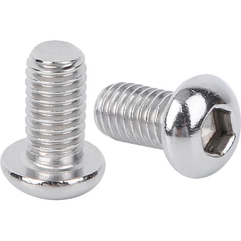 50 Stück halbkreisförmige Zylinderschrauben, Edelstahl, Pilzkopf, Innensechskantschrauben, Set M6 (M6x12MM) (1/5)