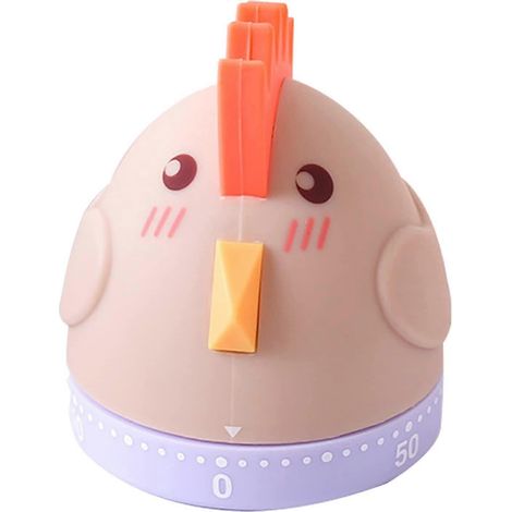 Minuteur de cuisine, 1 pièce, minuteur mécanique portable et durable de 55 minutes, conçu pour la cuisine (1/5)